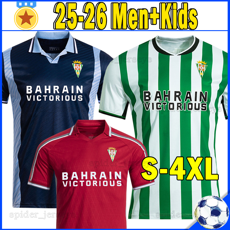 XXXL 4XL 2025 2026 Cordoba CF Soccer Jerseys Retro 1996 98 Football Shirts CARRACEDO P.ORTIZ JACOBO GLEZ 25 26 ISMA RUIZ ADILSON Los Califas Men Uniforms Kids Kits Sets
