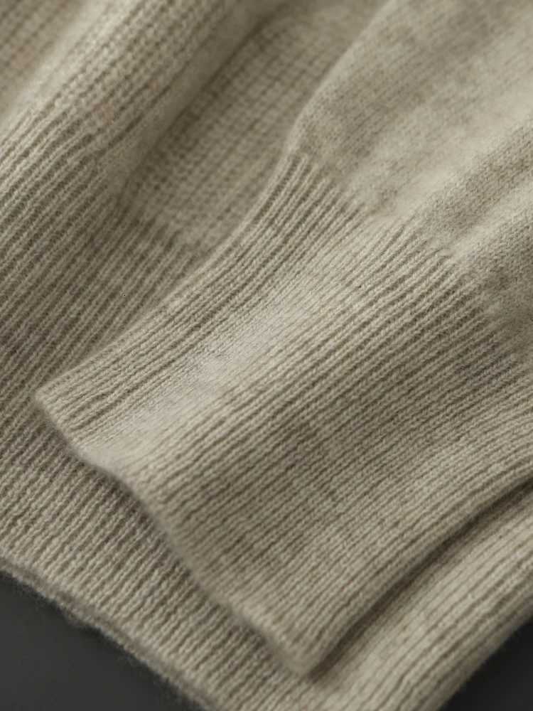 Classical 100 Pure Cashmere Sweater Mens Round Neck Pullover Casual Twisted Flower Knit Bottom Sweater Thick In Autumn WinterZ250918