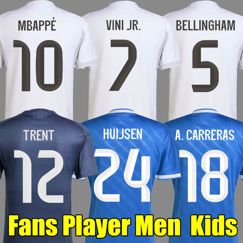25 26 REAL MBAPPE MADRIDSOCCER BELLINGHAM soccer jerseys VINI JR HUIJSEN RODRYGO ENDRICK 2025 2026 football shirts Camiseta men kids women kit