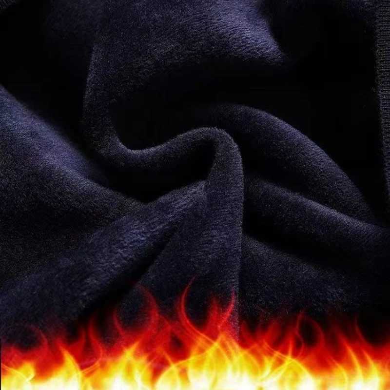 Winter Mens Sweater Round NeCK Fleece Lined Base Layer Knitwear Jumpers Solid Jacquard Casual Loosefit Knit SweatersZ250918