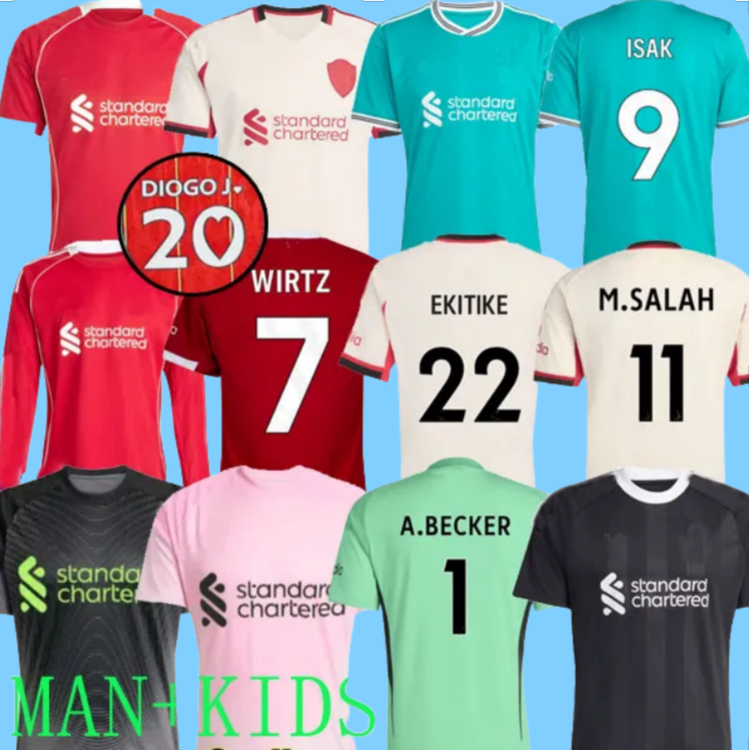 4XL 25 26 WIRTZ EkitikE soccer jerseys DIOGO J. frimpong Kerkez 2025 REDS Camiseta men kids football shirts home away MAC ALLISTER uniforms ISAK Istanbul 2005 salah SE