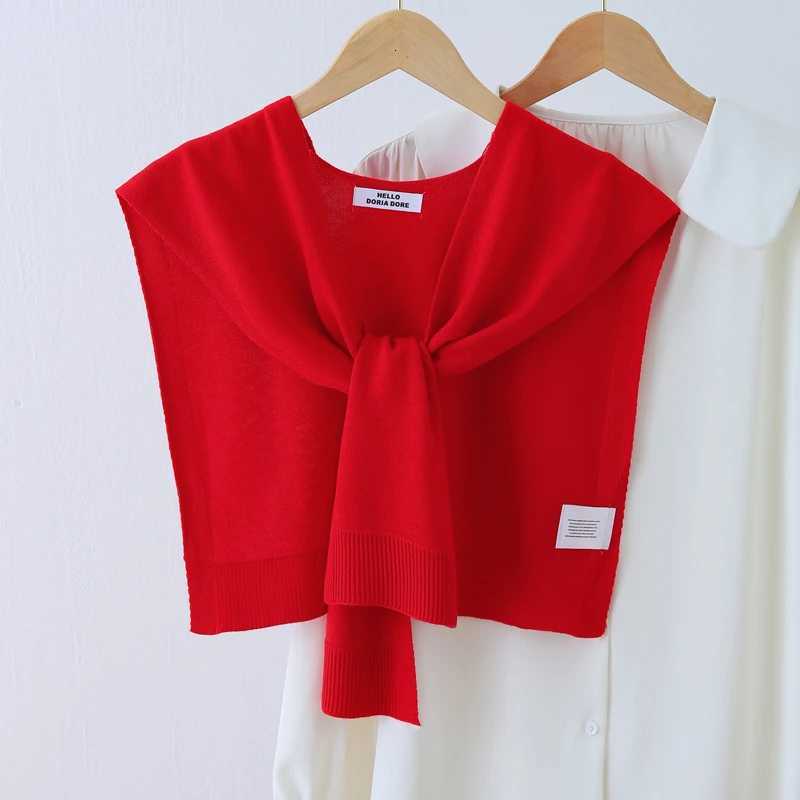 Thin Knitted Woolen Scarf Wens Pure Color Spring Summer Autumn Winter Ne Protection Skirt irt ar Lightweight Wr Y250918