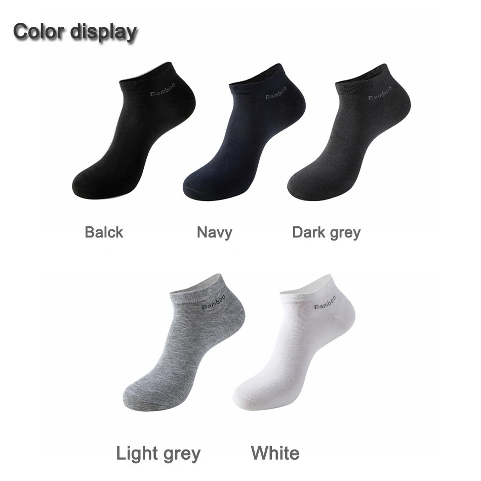 10 Pairs Pack Mens Bamboo Fiber Socks Short High Quality Casual Breatheable AntiBacterial Man Ankle Socks Men 250918