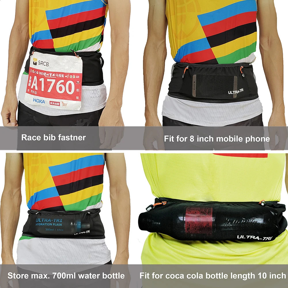 ULTRATRI Marathon Race Belt Bag Outdoor Sports Hydration Trail Running Jogging Cycling High Elastic Waist Bag 250918
