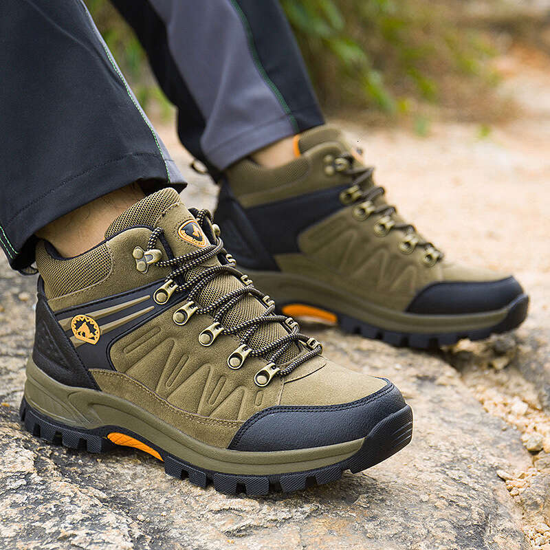 New Trendy Fashion Large Size Waterproof Sneakers High-top Hiking Casual Sports Outdoor Climbing Men's Shoes