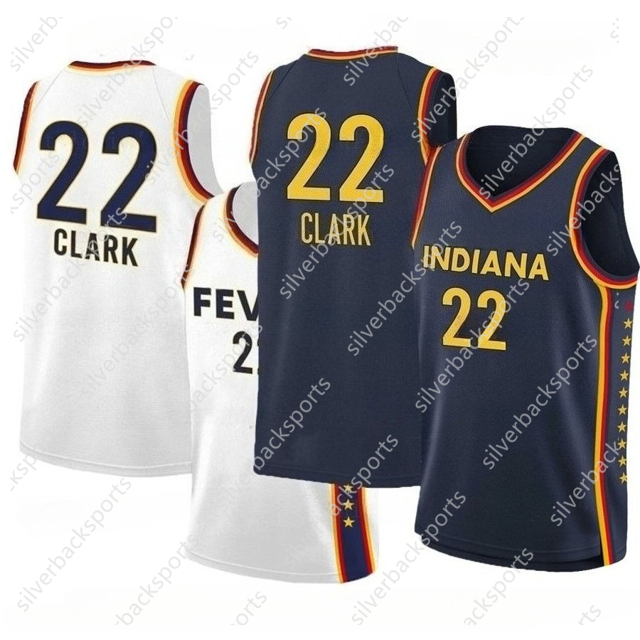 Indiana Fever 22 Clark Basketball Jersey Bonner Colson Cunningham Dantas Howard Mitchell Hull Timpson Turner Embroidery Custom