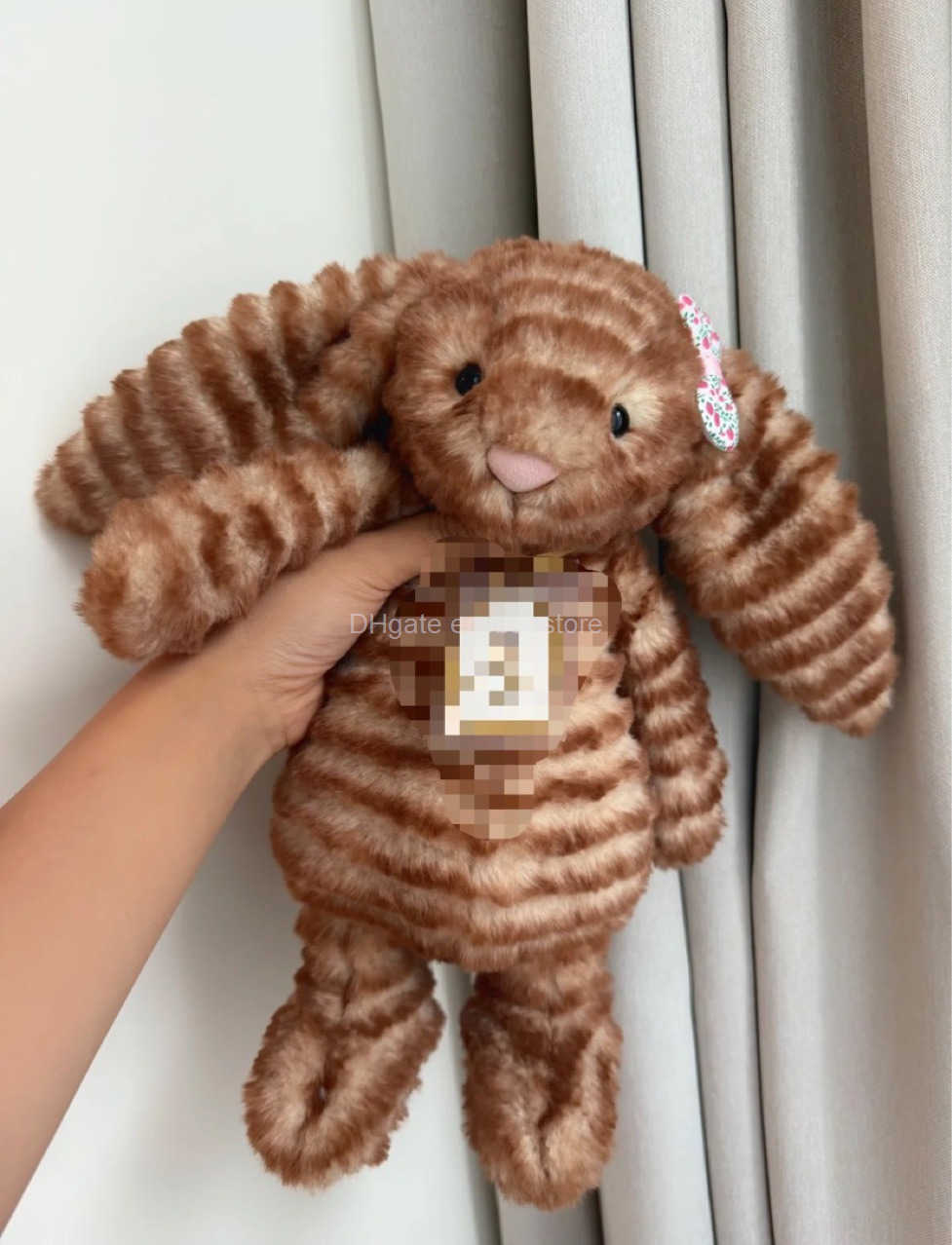 Movies & TV Plush toy jc UK Shy Gold Label Tiger Skin Bonnie Rabbit Plush Toy Baby Comfort Doll Pillow Valentines Day Gift