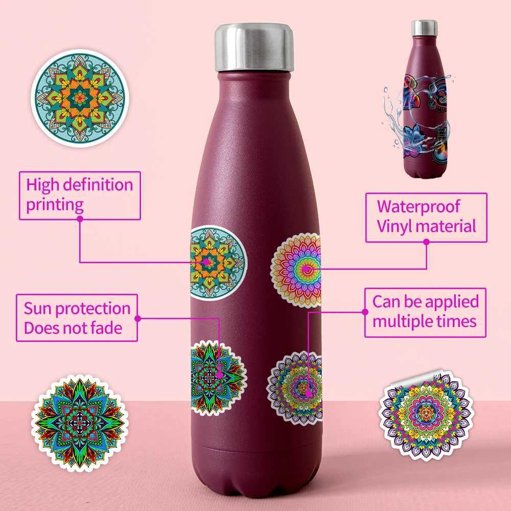 50PCS Fresh Plant FlowerDatura Stickers for Mobile Computers Water Cups Decorative Stickers for Laptops Waterproof Stickers C250918