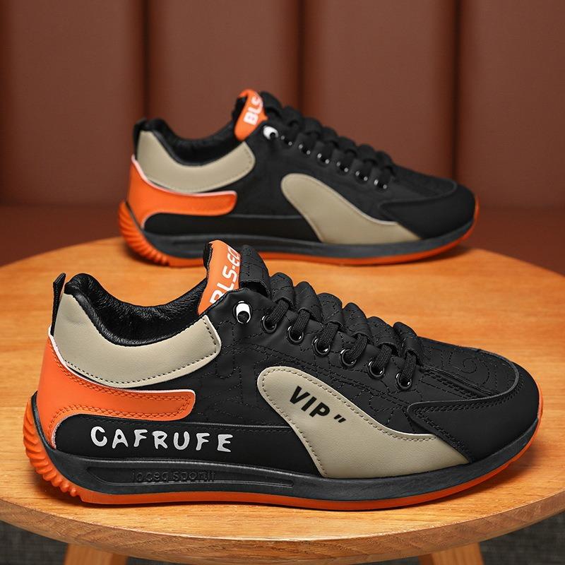 2025 spring new mens breathable casual sports shoes trendy allmatch nonslip running shoes with thick sole