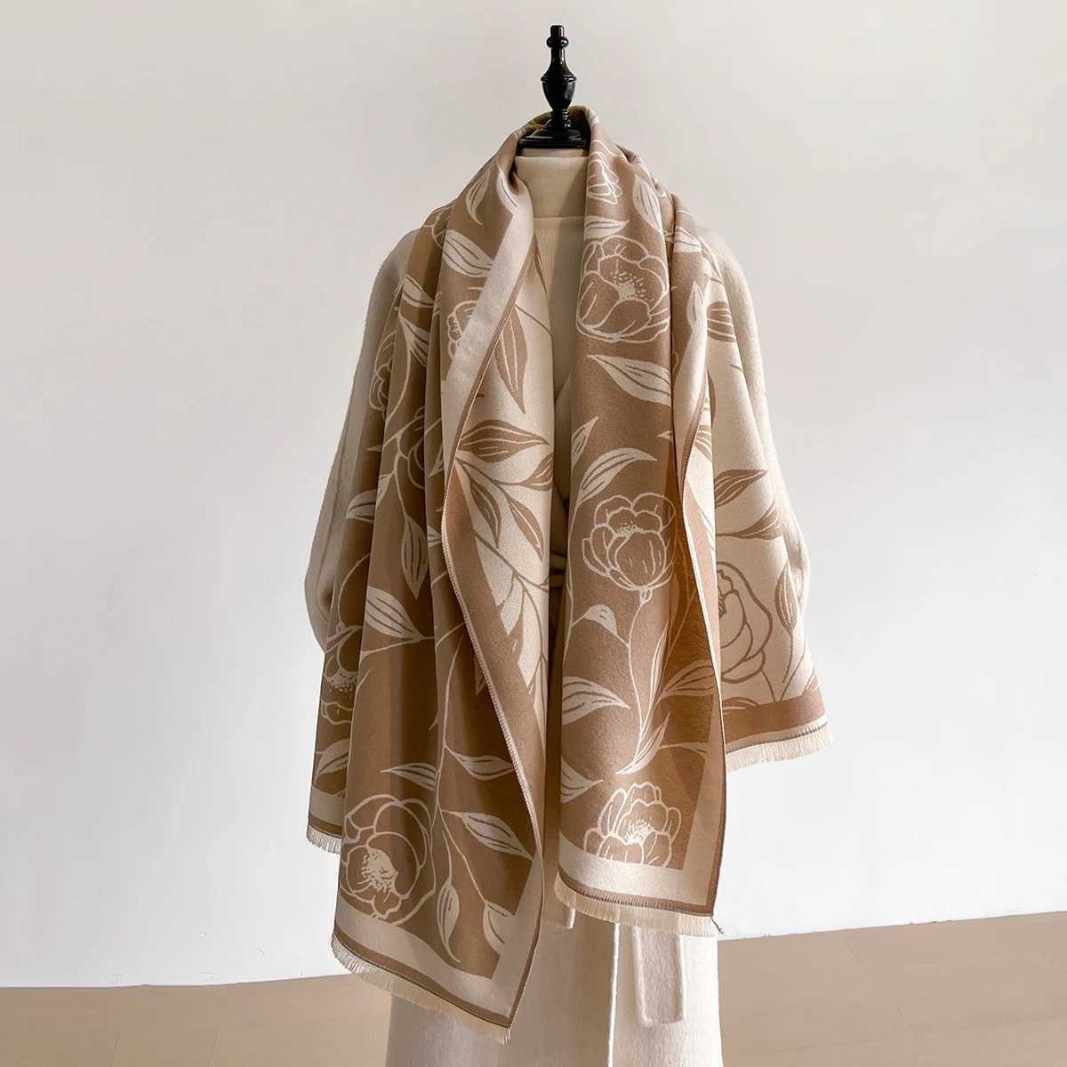 NEW Brand Wen Fashion Jacquard Scarf Imitation Cashmere Soft Warm Shl Winter Coldproof Windproof Blanket Scarf Y250918