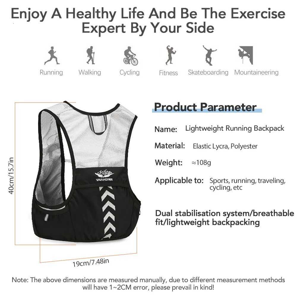 5L Outdoor Trail Running pack Ultralight Women Men Running Race Hydration Vest Marathon Bicyc Bag for Marathon Hiking Y250918