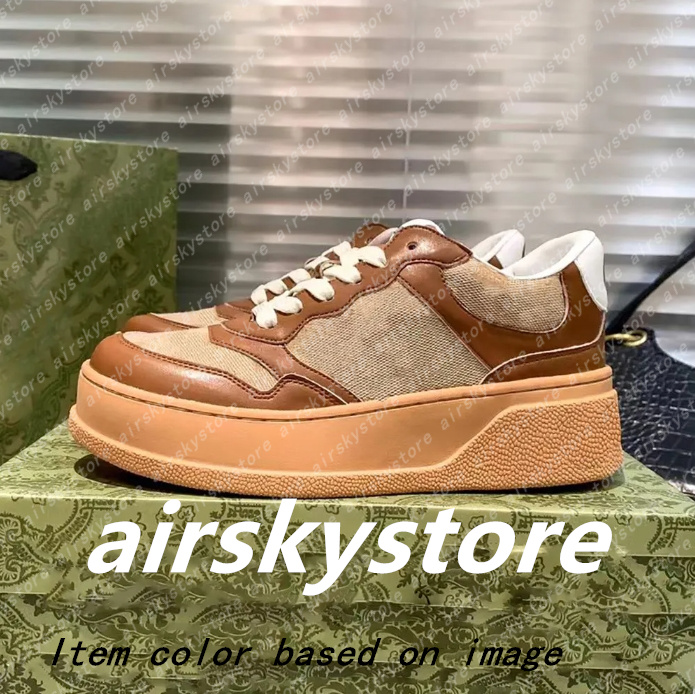 Women Embossed Sneaker Chunky B Platform Sneakers Sports Loafers Shoes Calfskin Low high Leather high Quality Mens Trainers Runners Shoe Size 35-45