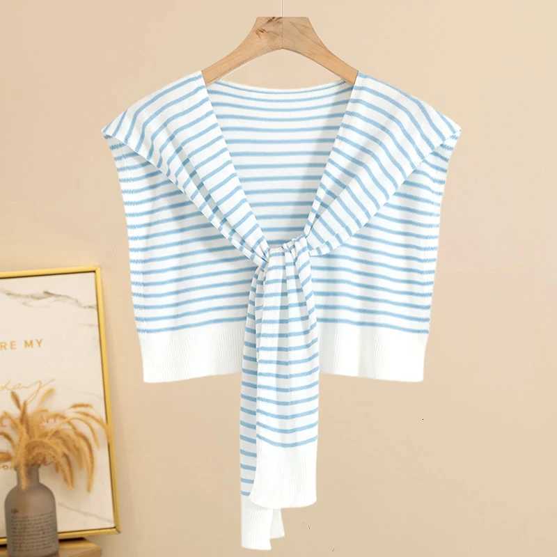 2025 Summer New Knitted Stripe oder l Thin Off Air Conditio Ro Ne Protection Small oder Pad Wens Fas Y250918