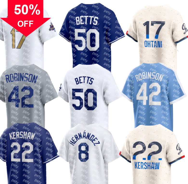 MLB Dodgers Jersey custom Jackie Robinson Fernando Valenzuela Shohei Ohtani Mookie Betts Freddie Freeman Yoshinobu Yamamoto Teoscar Hernandez Enrique Will Smith