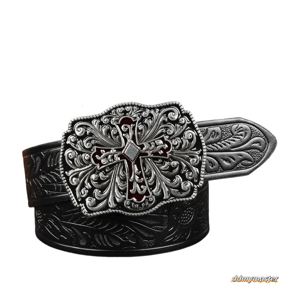 Designer Casual Woman Men Leather Belts Fashion Smooth Buckle Belt With Floral Patterns Strap ddmymaster