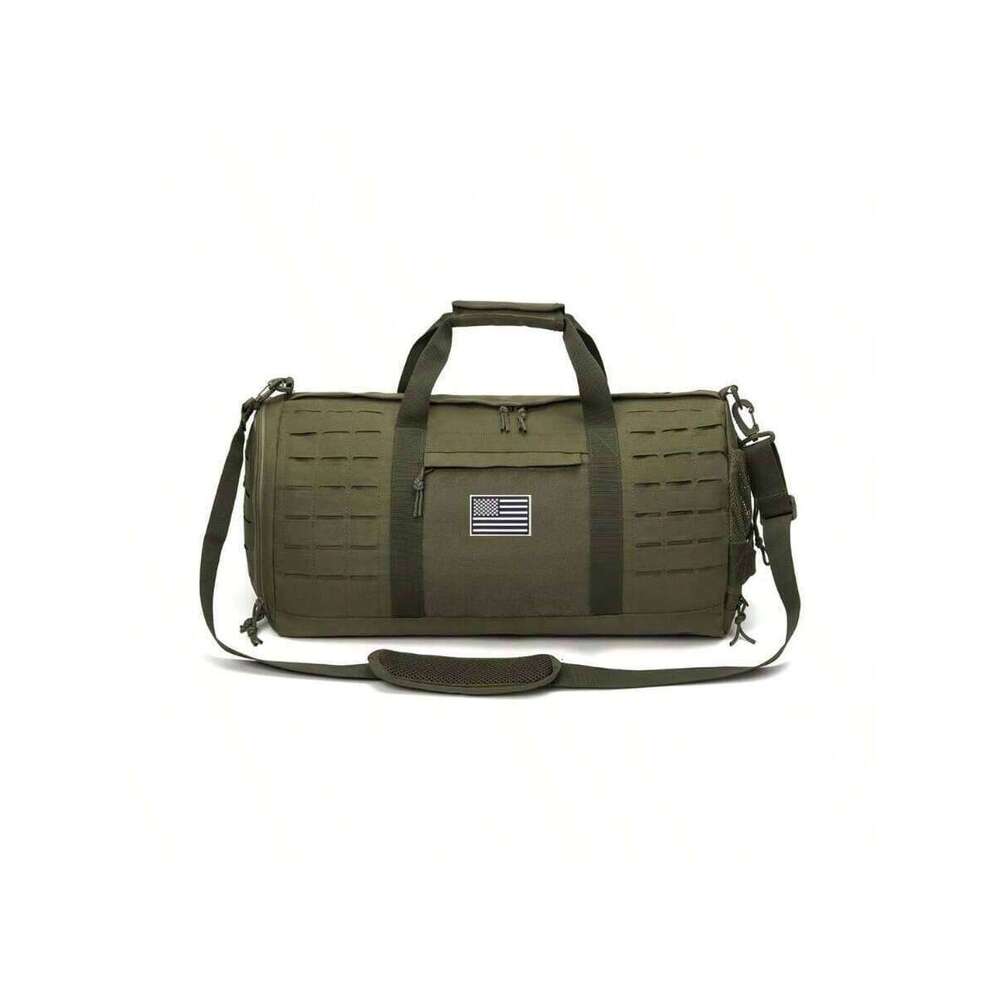 40L Tactical Duffle Bag Men Sport Gym Fiess Tote Travel Training Workout With Shoe Compartment Basketball Weekender