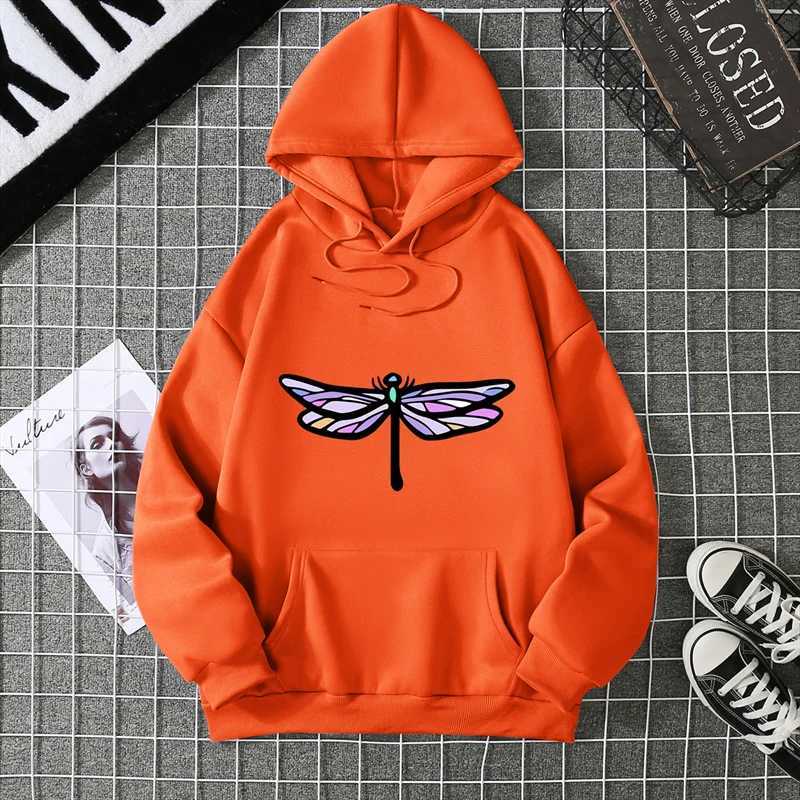 2025 Quick Selling Independent Station Let It Be Butterfly Printing Long Sleeve Hooded Sweatshirt For Women CYXX361Z250918
