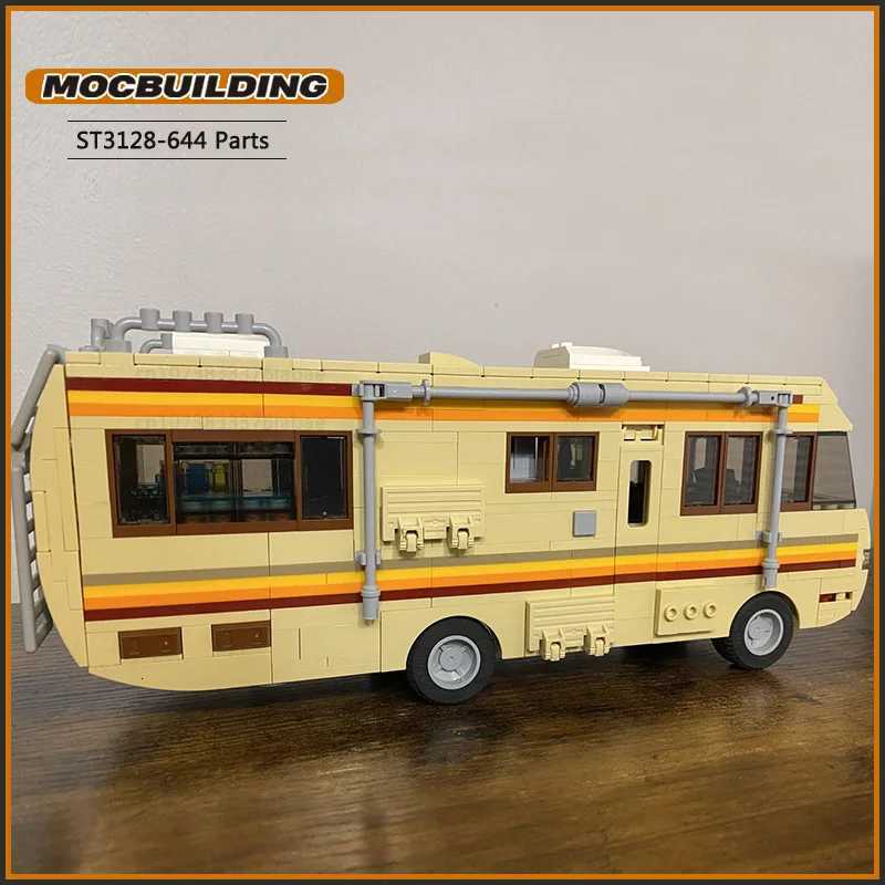 Breaking Movie City Car Moc Building Blocks Bad RV Technology Bricks Creative Touring Car Display Collection Toys GiftsZ250918