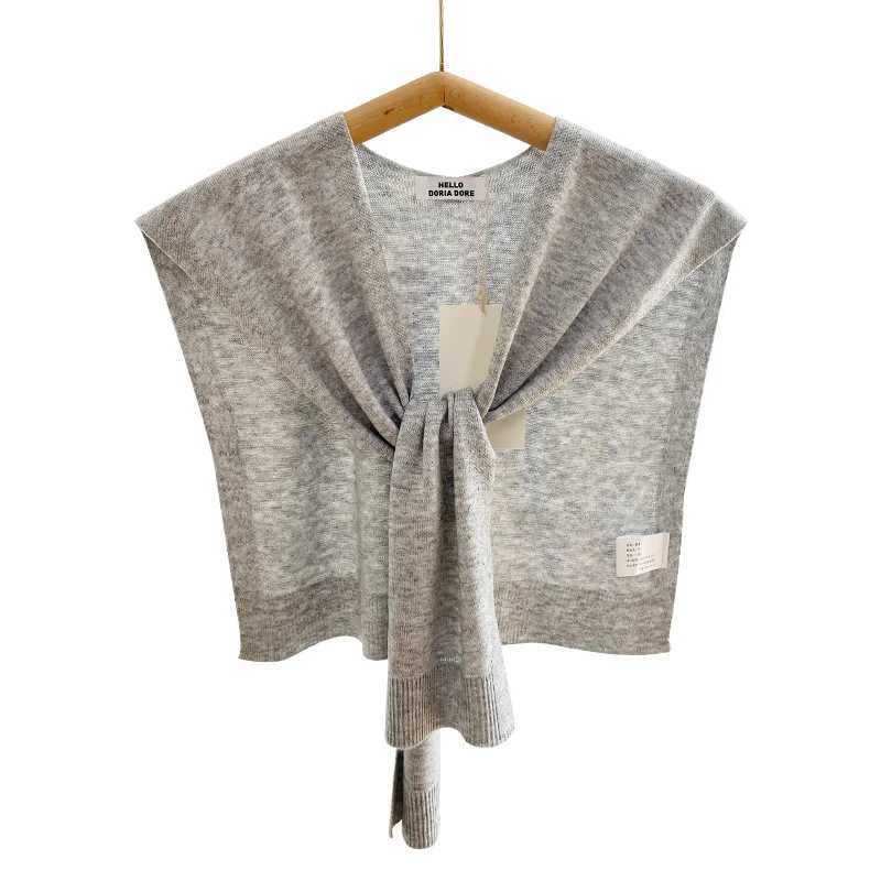 Korean Sle Pure Color Knitted Small l Wens Summer Air Conditio Ro MtiFunctional Ne Protection oder Y250918