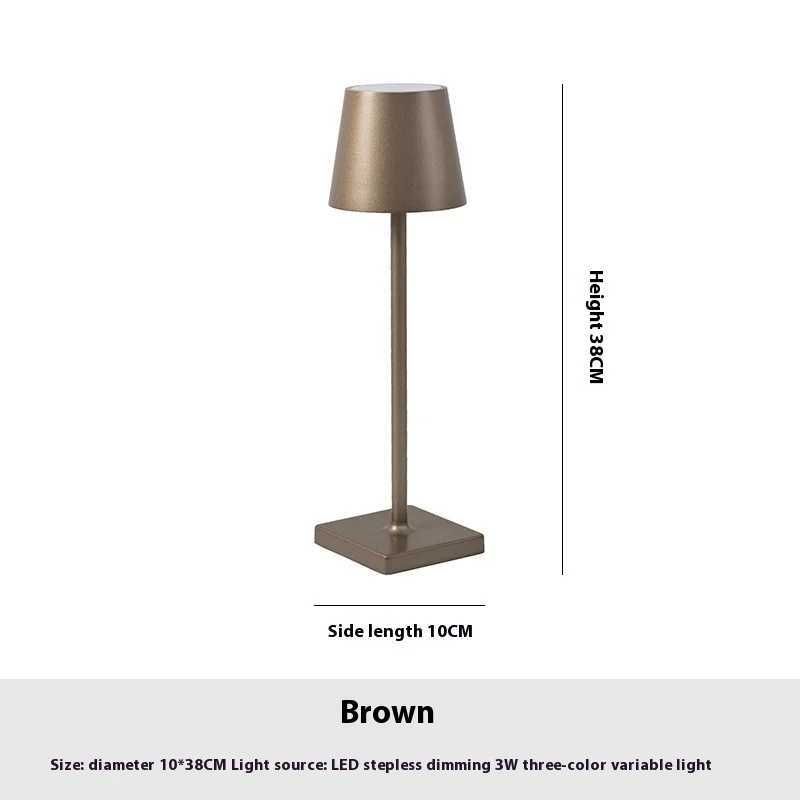 USB Aluminum Alloy Desk Lamp LED Rechargeable Table Lights for Bar Living Room Reading Book Wireless Lamp C250918