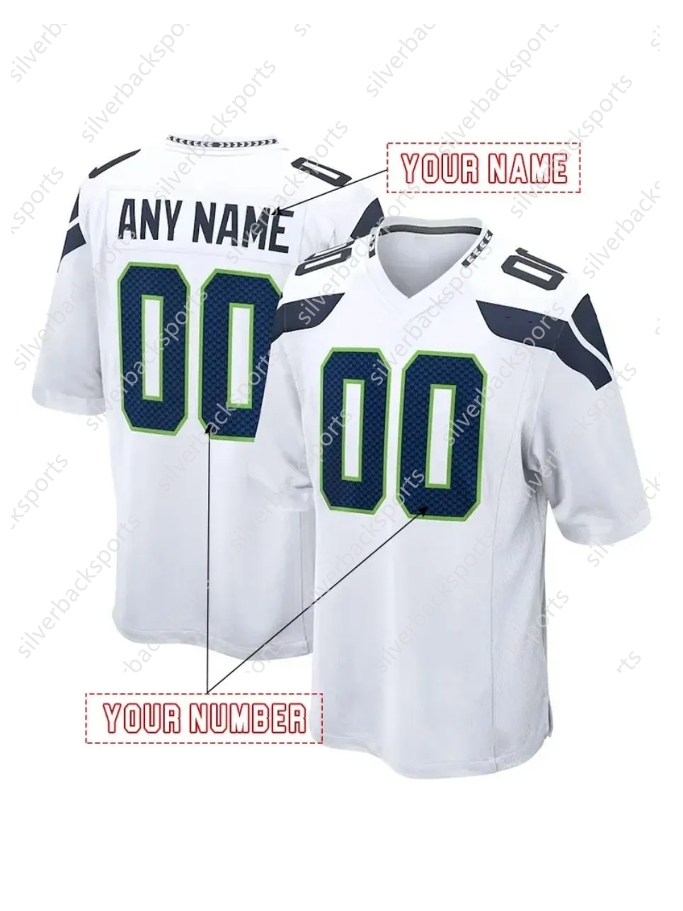 Football 2025 Unveil Rivalries Jerseys Cooper Kupp Darnold Smith-Njigba Walker III Love Any Name Number Embroidered Letter Number pre order