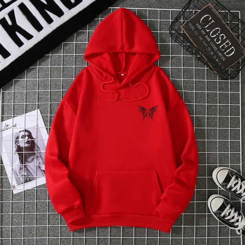 Future Deep Black Butterfly Creative Design Hoodie for Women Hip Hoodie Versatile Fashion Streetwear Pocket Top Graphic Y2K TopZ250918
