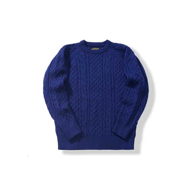 Men British Style Retro Solid Color Pullover Woolen Knitted Warm Casual Sweater Male Fried Dough Twists Fisherman Sweater ClothZ250918