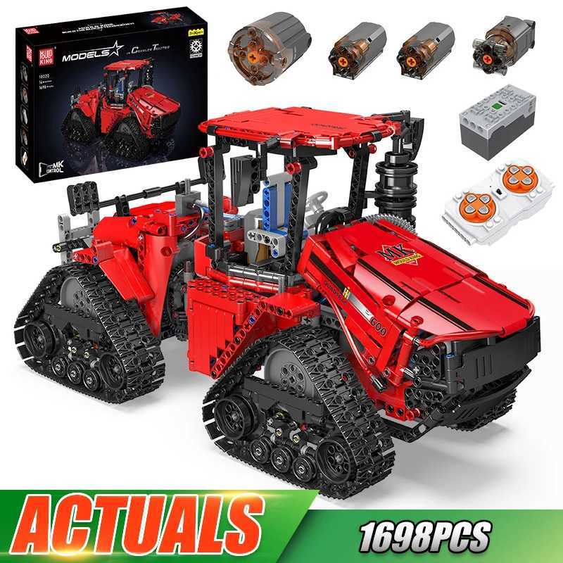 Mould King 18020 Technical Car Toys The APP RC MOC35270 Pneumatic Crawler Tractor Building Block Brick Kids Christmas GiftZ250918