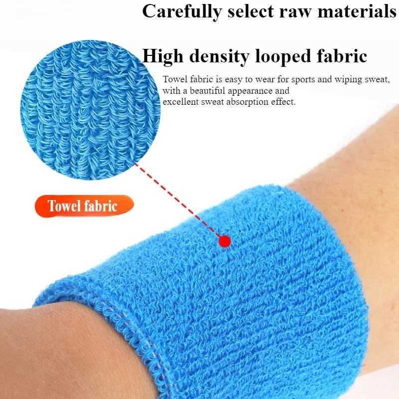85cm1pc Sports wristband made of cotton for comfortable outdoor fitness breathable and sweat absorbing wrist protection J2512111
