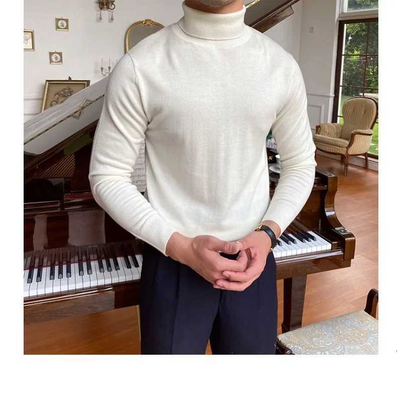 Mens Long Sleeve Knit Pullover Sweater Autumn Winter Thermal Warm Classic Sweater Lightweight Ginger Yellow WHITE SweaterZ250918