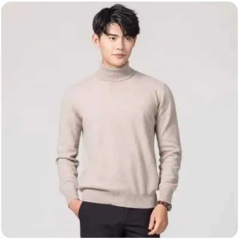 Cashmere turtleneck men sweater clothes for 2023 autumn winter hombre pull homme hiver pullover men high neck sweatersZ250918