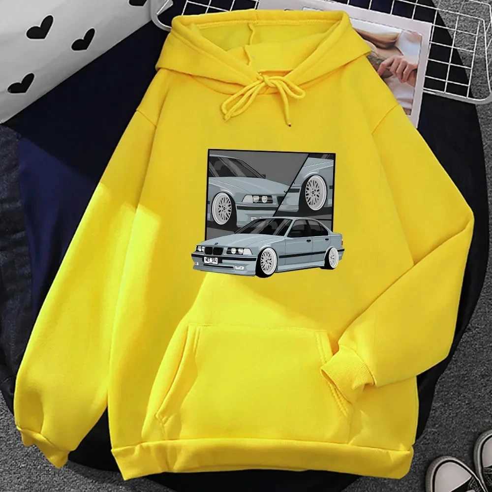Car Printed Graphic Hoodies Street Women Casual Sweatshirts Autumn Winter Fleece Clothing Soft Comfortable Hooded PulloversZ250918