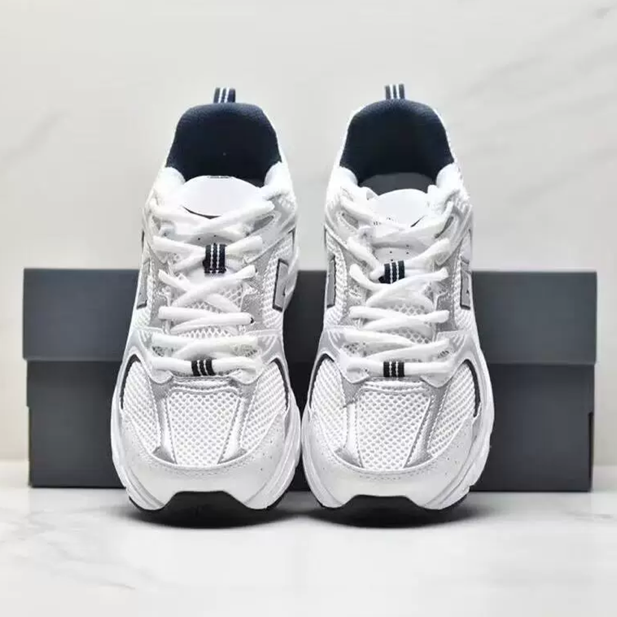 Designer men's dual-use casual shoes outdoor sports running shoes new style couple shoes / women's sports shoes gray and silver
