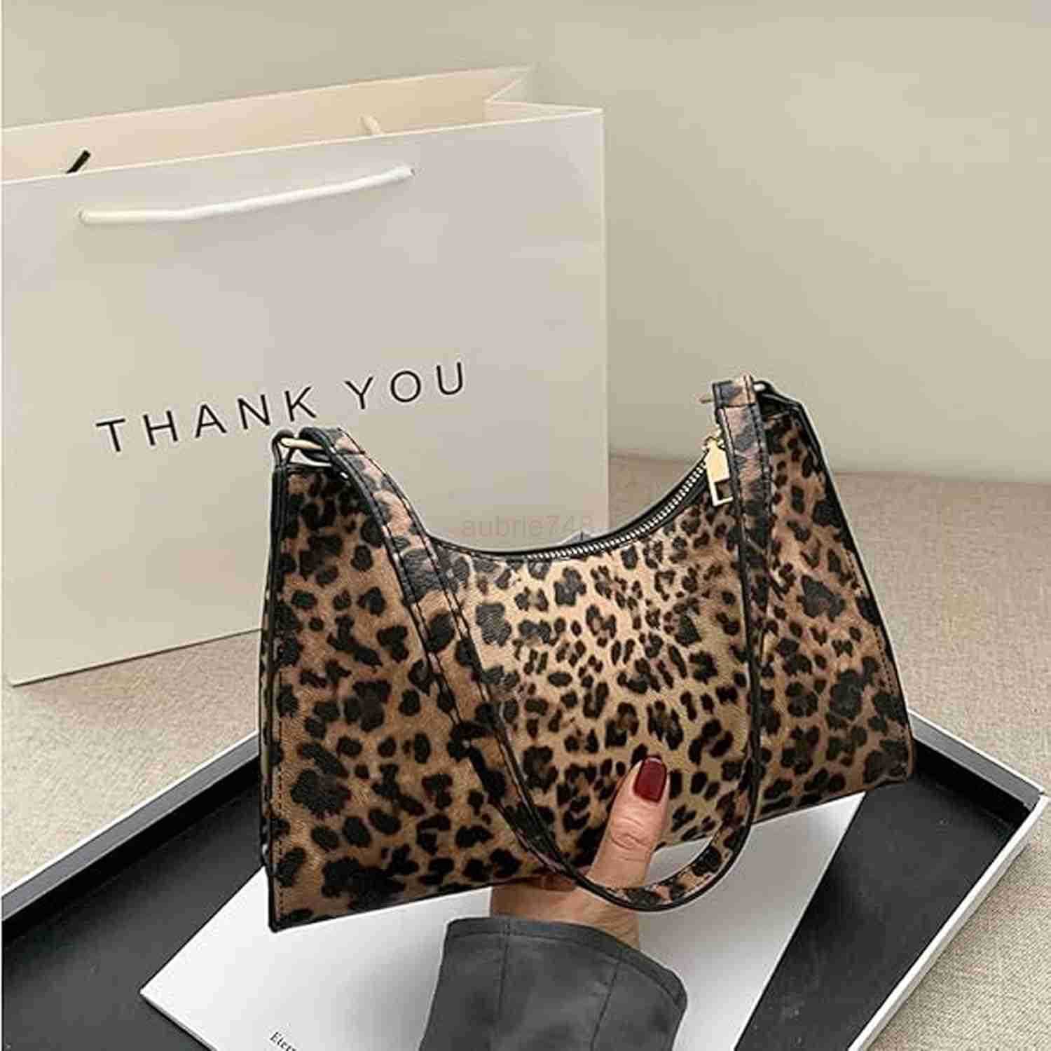 Leather Wristlet Clutch Leopard Print Purse Leopard Handbags For Women Handbags Ladies Chic Shoulder Bags With Zipper Closure For WomenZ250918