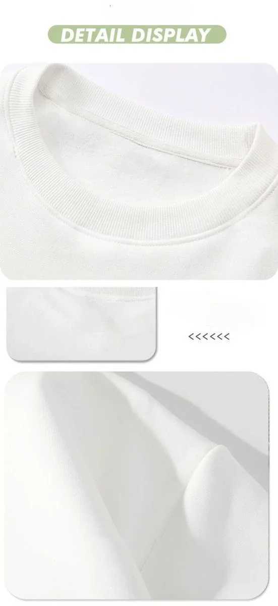 2025 Autumn and Winter New Mens and Womens Round Neck Hoodies for Couples Fashionable and Casual Trend Loose White Hot ItemZ250918