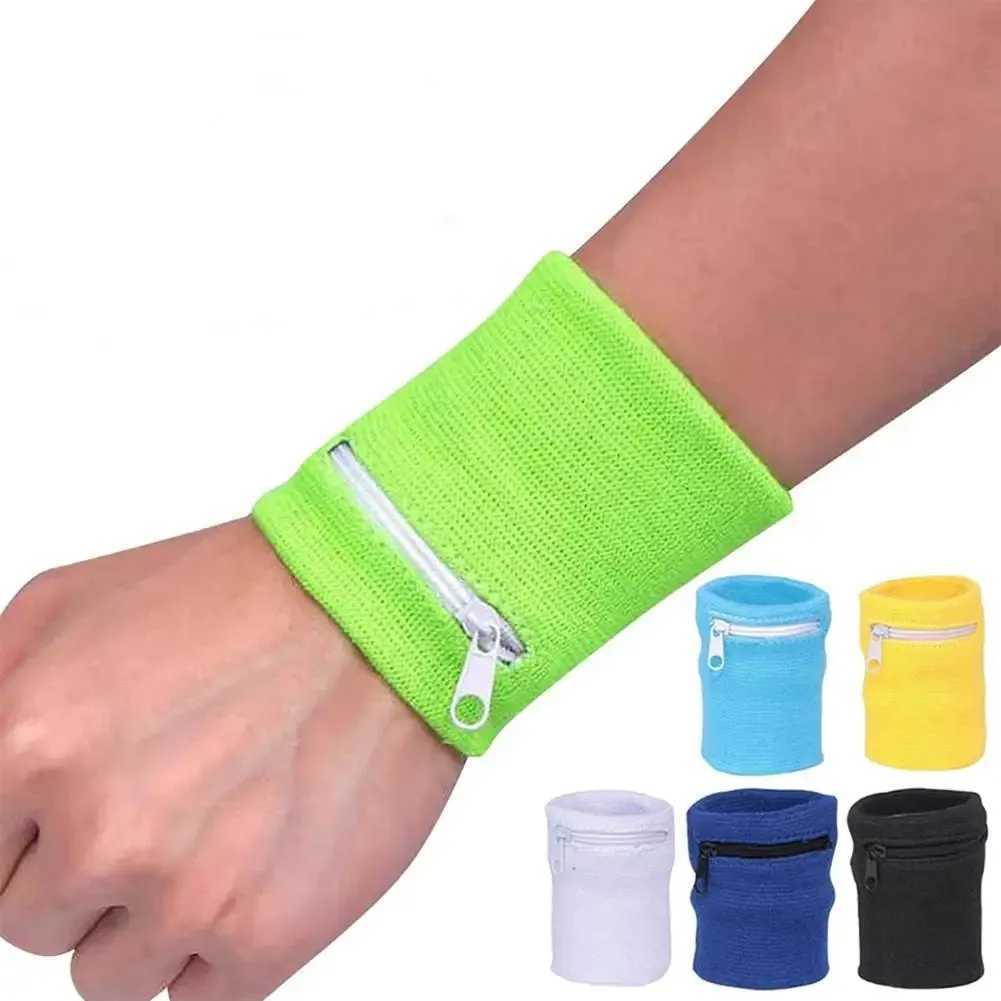 Mini Men Women Wrist Wallet Pouch Band Fitness Sports Zipper Wristband Running Gym Cycling Safe Coin Purse Bag Wrist Support J251211
