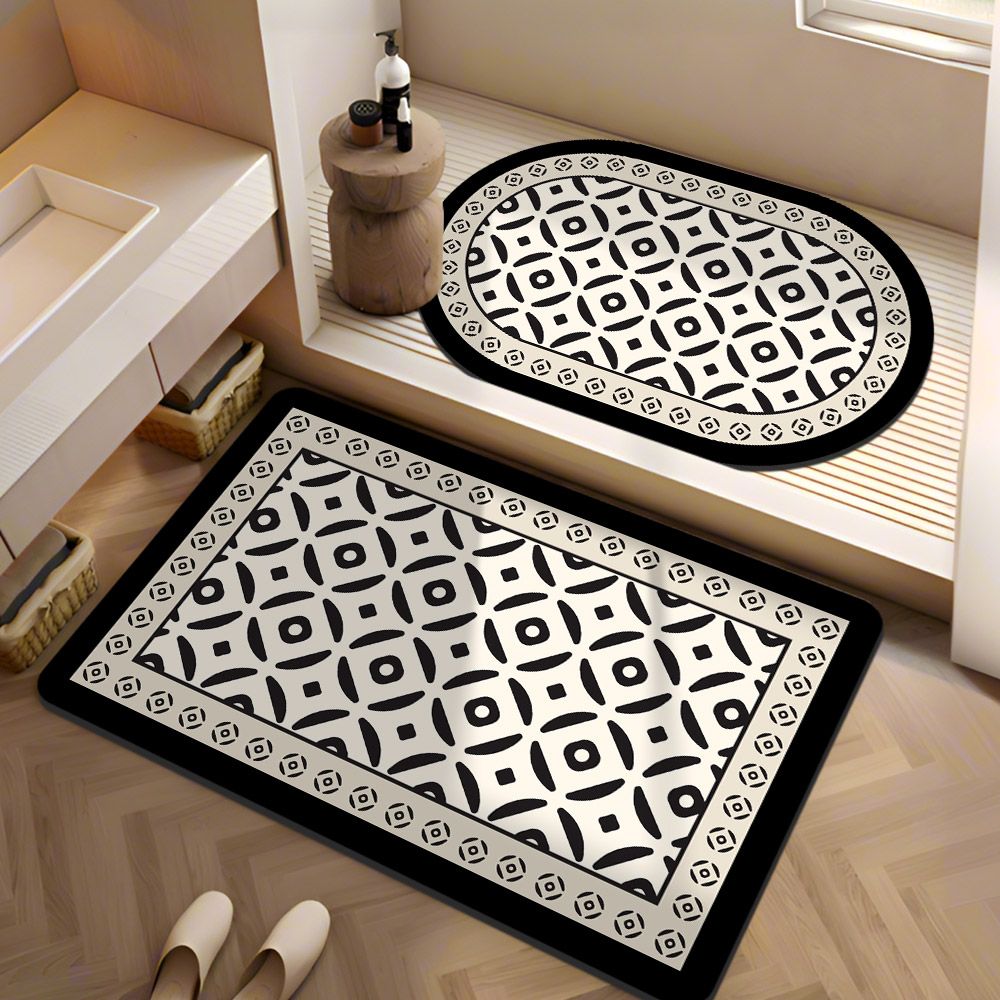 Soft Diatom Mud Toilet Bathroom Floor Mat Small Fragrant Wind Absorbent Carpet Household Anti-skid and Anti-drop Bedroom Carpets H260226