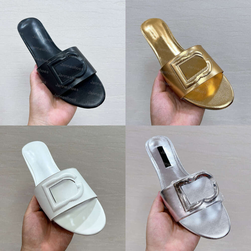 Designer Slippers Sandals Women Interlocking Slides Rubber indoor Beach Slippers Ladies Flat Beach Jelly Script Blue Summer Fall Mules Outdoor 35-43