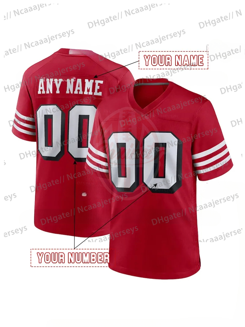 Personalized Custom Football 2025 Rivalries Jersey Christian McCaffrey Brock Purdy Deebo Samuel Trey Lance Nick Bosa George Kittle Fred Warner Jerry R