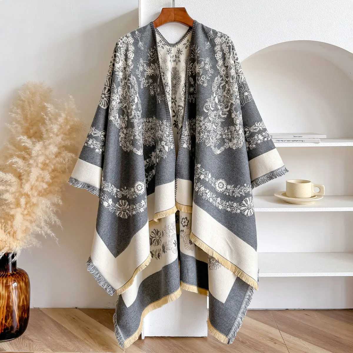 Luxury Brand Imitation Cashmere Wen Twosided Square Scarf Winter Warm Shl Bandana Fem Foard Thick Blanket Y250918