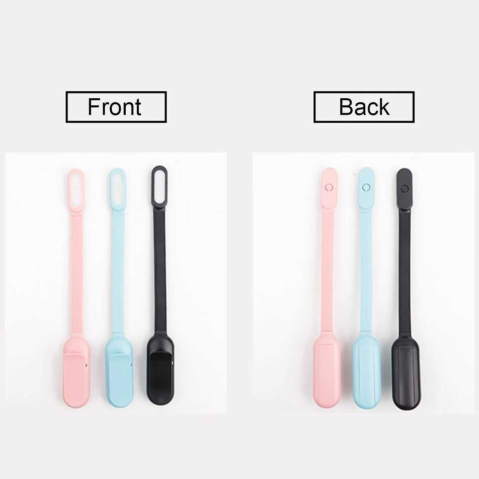 Usb Rechargeable Mini Led Book Light 360 Bending Angle 3colors Stepless Brightness Clipon Reading Lights Lamp Clip Night Desk C250918