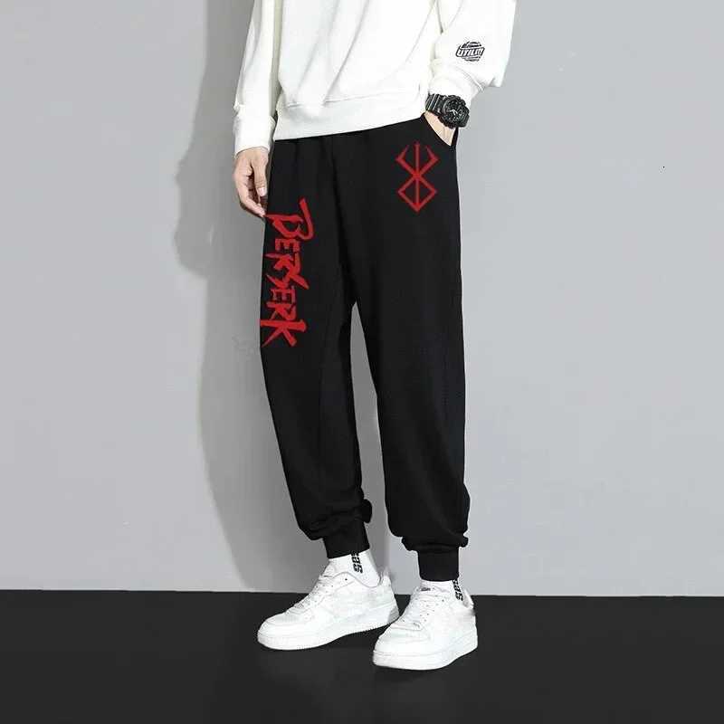 Anime Berserk Print Sweatpants for Men Athletic Joggers Trousers Spring Fall Casual Fleece Pants with Pockets Cosplay Costume X2509181