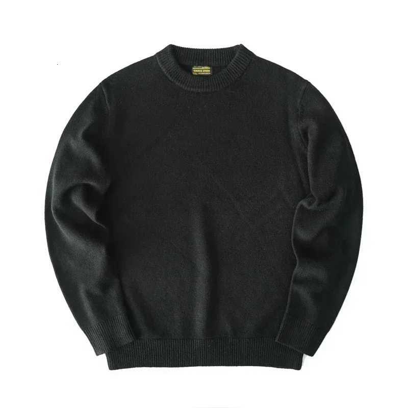 Sauce Zhan Mens Sweater Pullover Sweaters for Men Oneck Solid Color 100 Sheeps Wool Autumn Winter Sweater High DensityZ250918