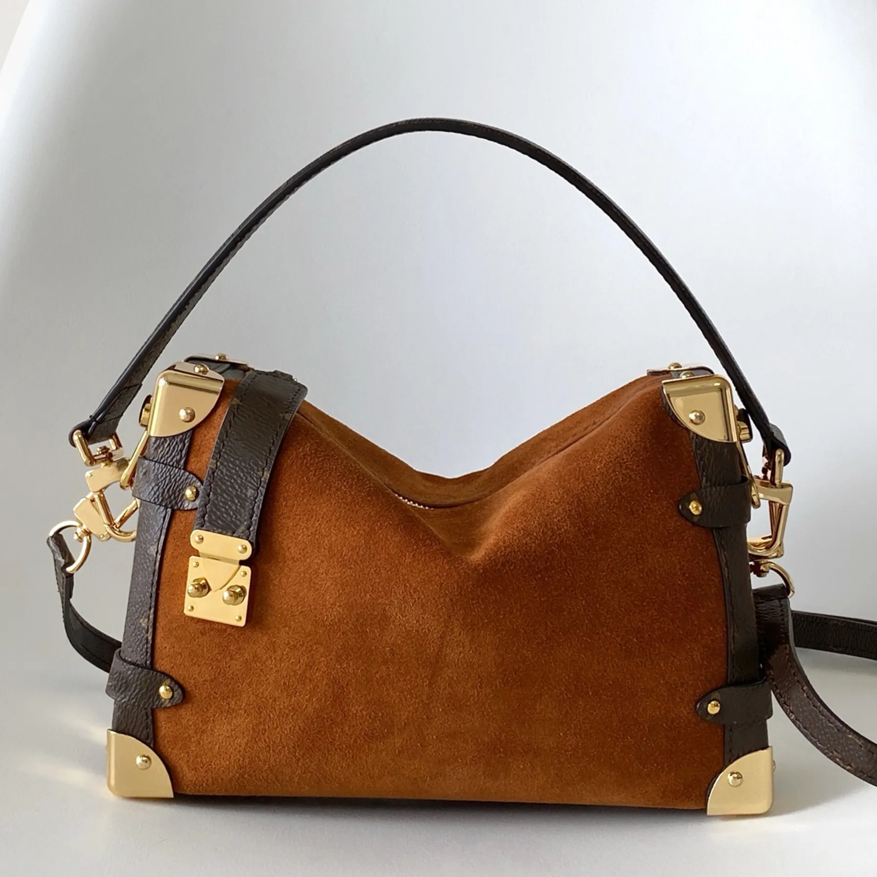 designer bag New Designer Bag SIDE TRUNK Tote Handbag Genuine Leather Shoulder Bag Luxurious Bag Cosmetic Bag Purse