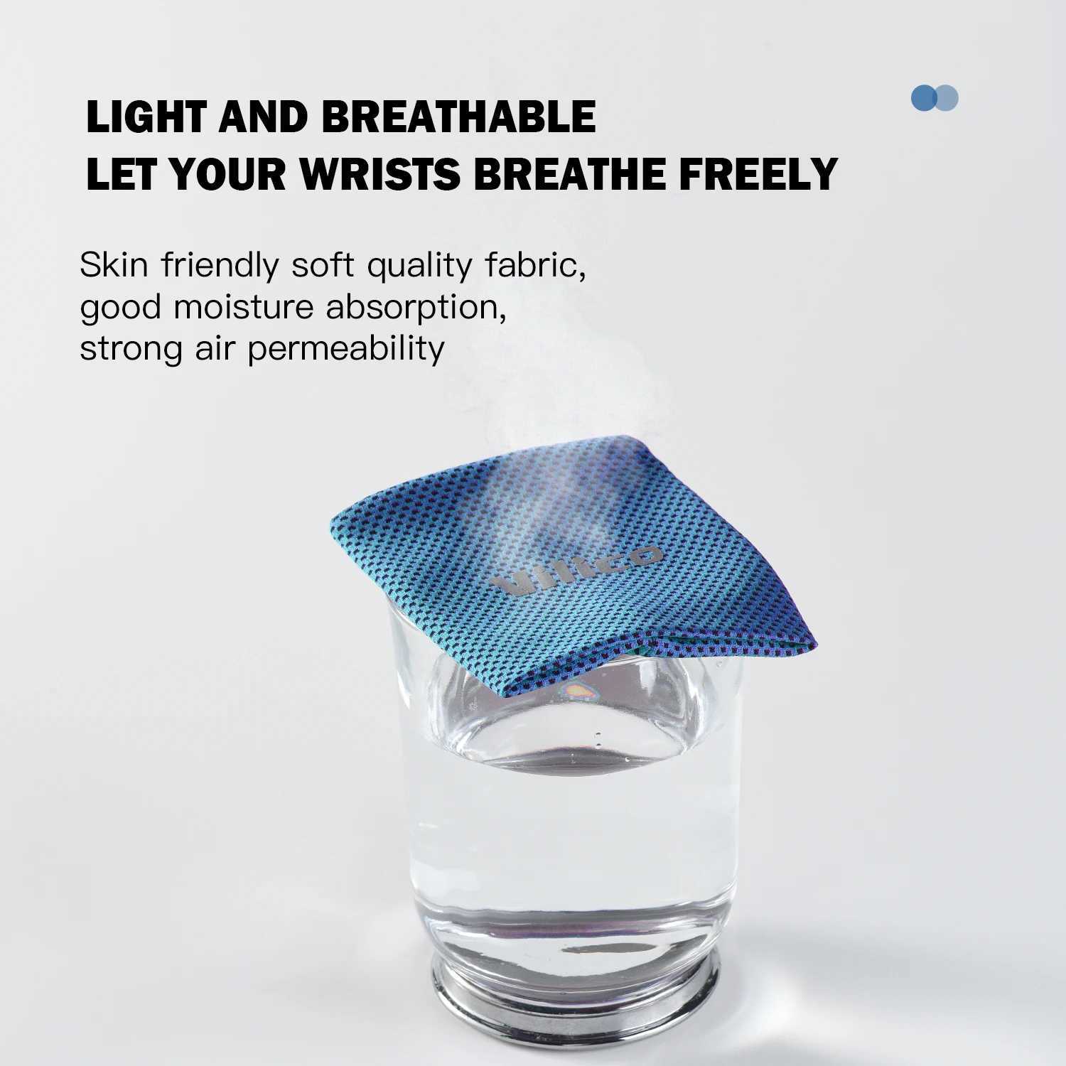 1 PC Summer Ice Cooling Wrist Sweatband Tennis Sport Wristband Volleyball Gym Wrist Brace Support Sweat Band Towel Wrist Protect J251211