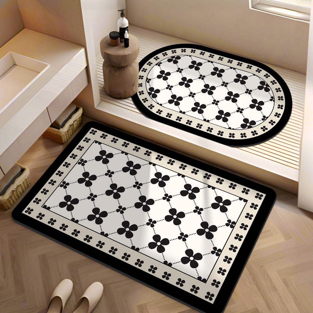 Soft Diatom Mud Toilet Bathroom Floor Mat Small Fragrant Wind Absorbent Carpet Household Anti-skid and Anti-drop Bedroom Carpets H260226