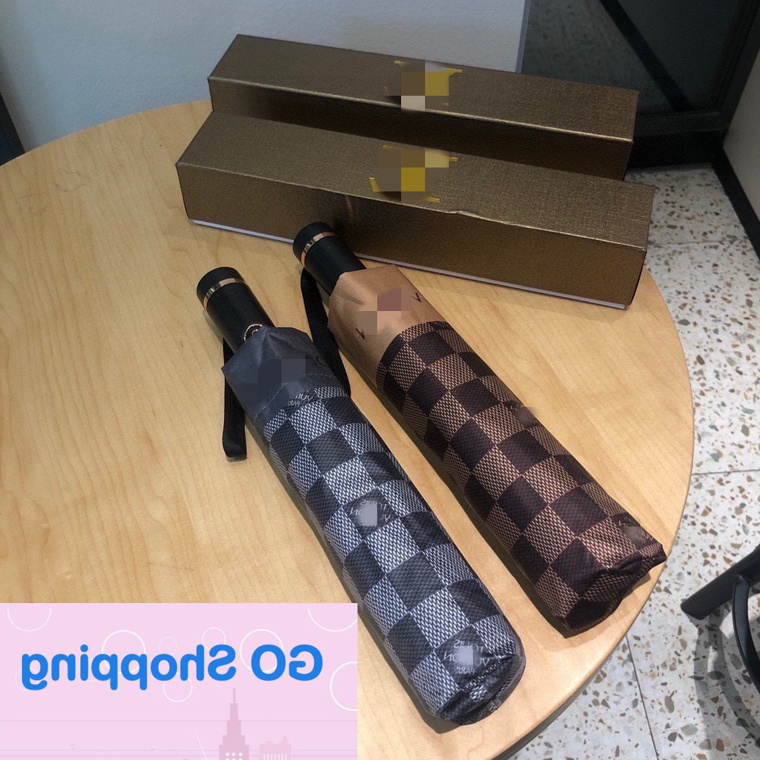 designer automatic umbrella rain women men folding uv sun transparent sunshade louis vouitton lv lvt vuittonly umbrellas luxury TCIU