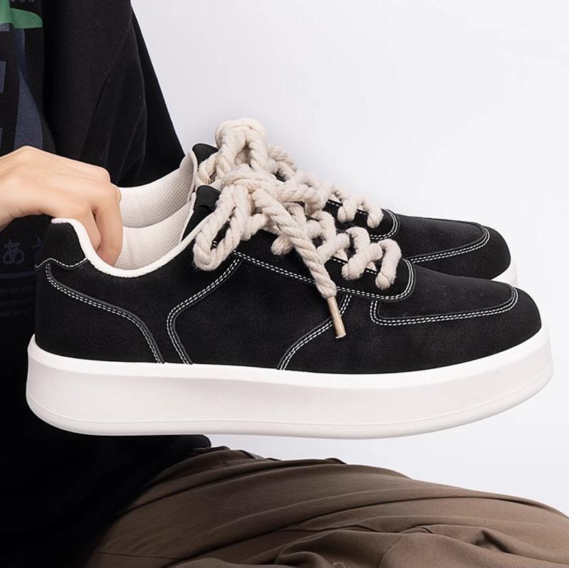 Boy Footwear Streetwear Shoes Men's Korean Casual Sneakers with Thick Soles