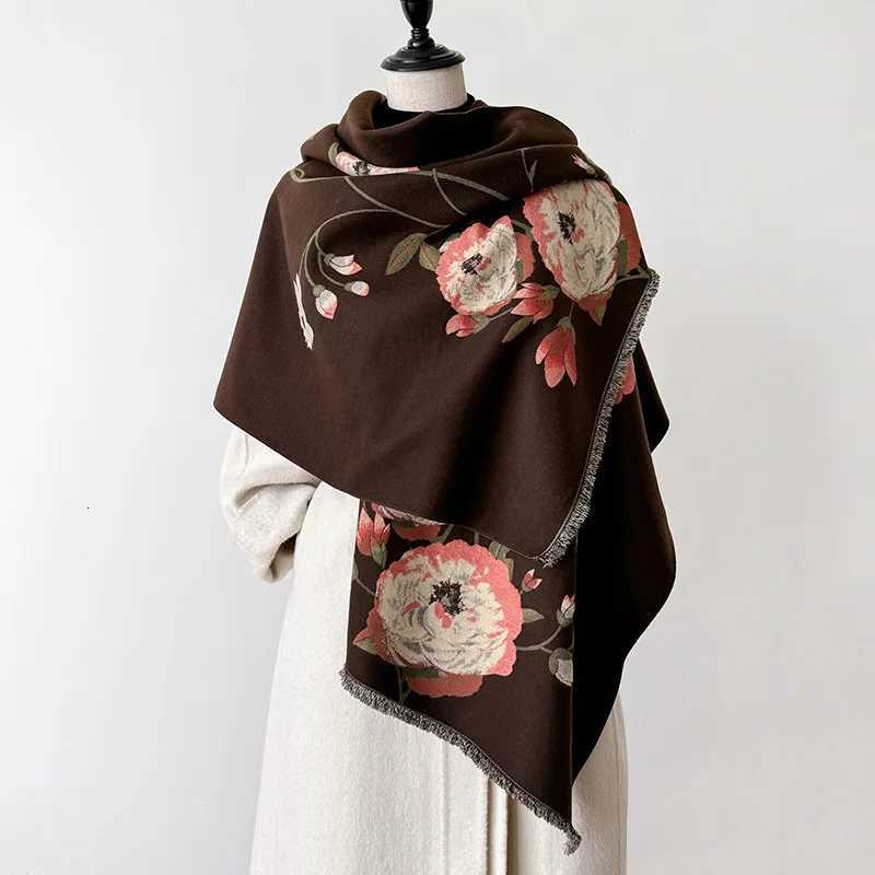New Luxury Cashmere Scarf Winter Wen Shls Warm Blanket Wrs Fem Foard Bandana Brand Thick Scarves Hijab Y250918