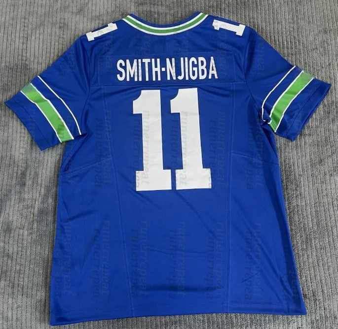 Personalized Cooper Kupp Custom Football Jerseys Smith-Njigba Witherspoon 12 Fan Jalen Milroe Embroidered Letter Number Design Any name any number Wom